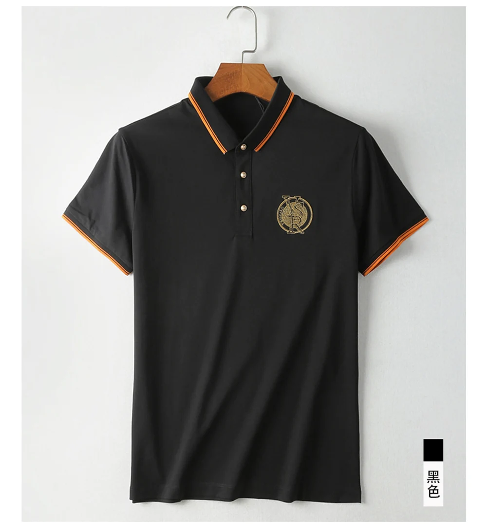 2018 New Arrival Brand Men's Summer Business Shirt Short Sleeves Turn-down Collar Polo Shirt Smart Casual pol Shirt Men Shirts (8)