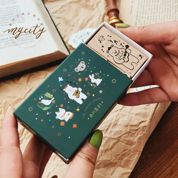 5Pcs/Lot Vintage The Night of Forest Story wood stamp Set DIY wooden rubber stamp for scrapbooking stationery scrapbooking stamp
5Pcs/Lot Vintage The Night of Forest Story wood stamp Set DIY wooden rubber stamp for scrapbooking stationery scrapbooking stamp