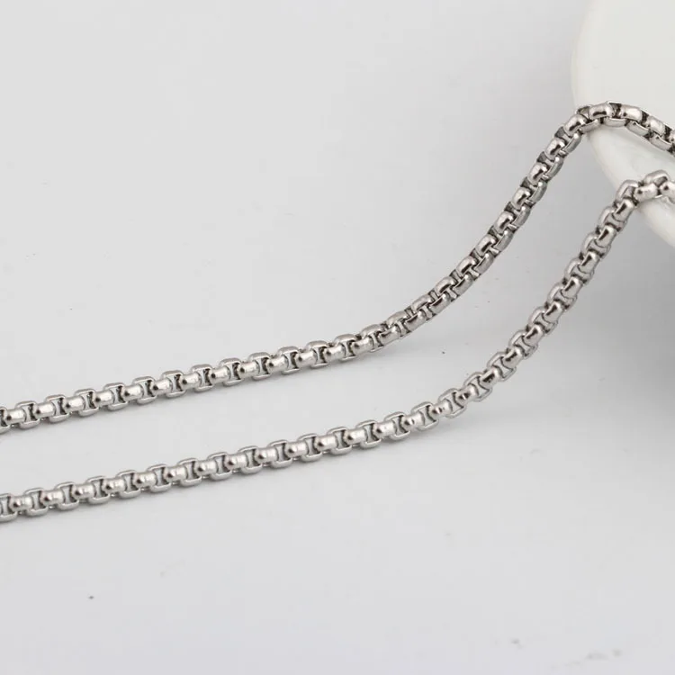 Men Necklace Chain 316L Stainless Steel Necklaces Jewelry Chain 3MM Silver Ball Chain 50cm 55cm 60cm Basic Chains Lobster Clasp
Men Necklace Chain 316L Stainless Steel Necklaces Jewelry Chain 3MM Silver Ball Chain 50cm 55cm 60cm Basic Chains Lobster Clasp