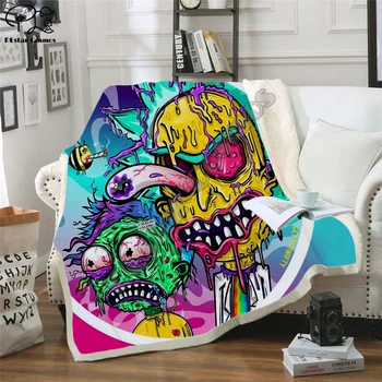 Plstar Cosmos Cartoon Rick and Morty funny character Blanket 3D print Sherpa Blanket on Bed Home Textiles Dreamlike style-11
Plstar Cosmos Cartoon Rick and Morty funny character Blanket 3D print Sherpa Blanket on Bed Home Textiles Dreamlike style-11