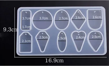 Transparent Silicone Mould Dried Flower Resin Decorative Craft DIY 10 pendants combinations Mold epoxy resin molds for jewelry
Transparent Silicone Mould Dried Flower Resin Decorative Craft DIY 10 pendants combinations Mold epoxy resin molds for jewelry