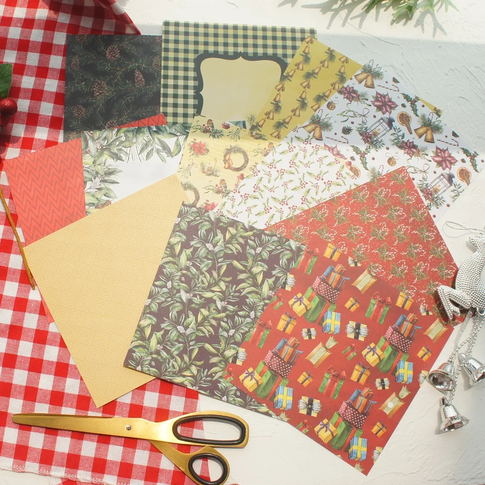 24 Sheets DIY 12 Style 15.2*15.2cm Ilex Aquifolium Christmas Gift Theme Craft Paper Scrapbooking Creative DIY Handmade Gift
24 Sheets DIY 12 Style 15.2*15.2cm Ilex Aquifolium Christmas Gift Theme Craft Paper Scrapbooking Creative DIY Handmade Gift