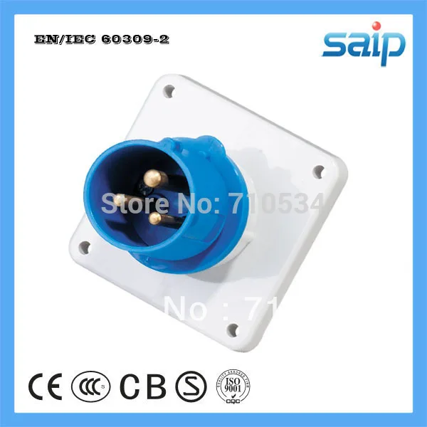 CEE/ IEC International Standard Wall Panel Mounted Industrial Plug with 230V, 3 Poles, 16A
CEE/ IEC International Standard Wall Panel Mounted Industrial Plug with 230V, 3 Poles, 16A