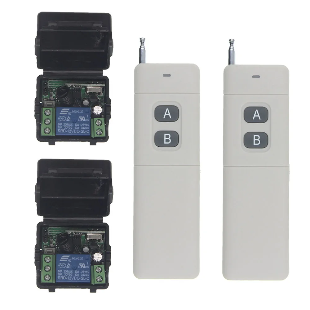 3000m High Power Mini DC 12V 1 CH 10A RF Wireless Remote Control Switch System 2CH Transmitter +1CH Receiver
3000m High Power Mini DC 12V 1 CH 10A RF Wireless Remote Control Switch System 2CH Transmitter +1CH Receiver