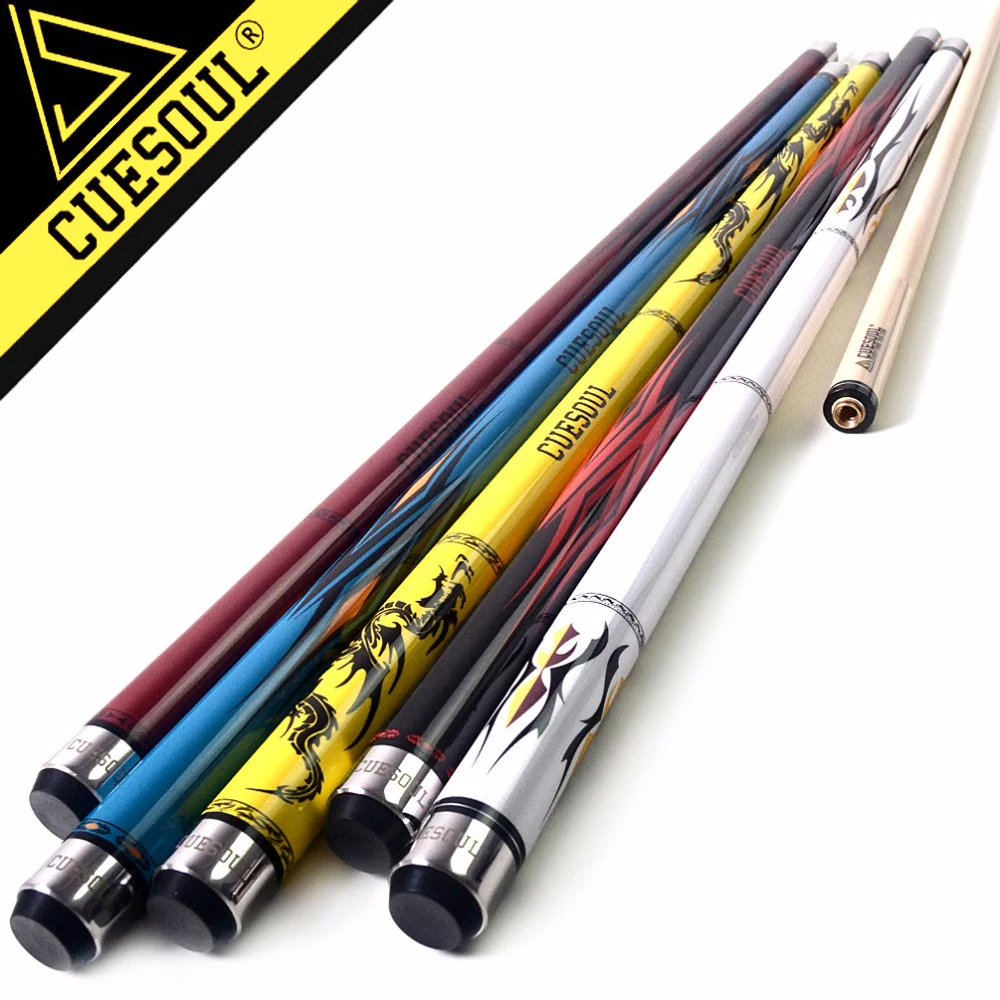 CUESOUL SOOCOO Series 58" 19oz 11.5/12.75mm Tip Maple Pool Cue Stick Set with Joint/Shaft Protector and Cue Towel.
CUESOUL SOOCOO Series 58" 19oz 11.5/12.75mm Tip Maple Pool Cue Stick Set with Joint/Shaft Protector and Cue Towel.