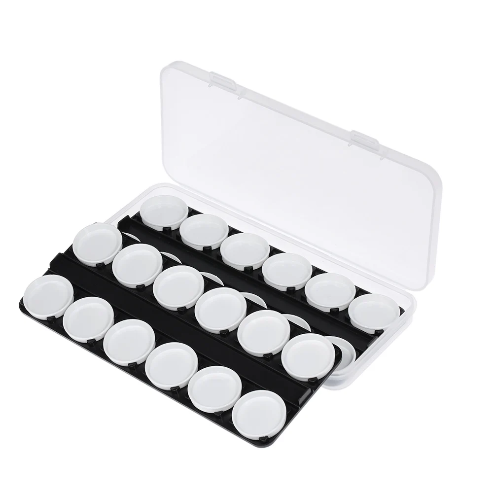 2pcs/24Grids Nail Polish Color Mixing Palette Dish Manicure UV Gel Painting Drawing Plate Detachable Double-deck Palette Box
2pcs/24Grids Nail Polish Color Mixing Palette Dish Manicure UV Gel Painting Drawing Plate Detachable Double-deck Palette Box