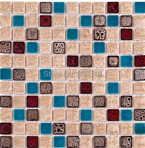 Polished porcelain wall tiles mosaic MD-CR01 blue ceramic backsplash bathroom floor | Обустройство дома