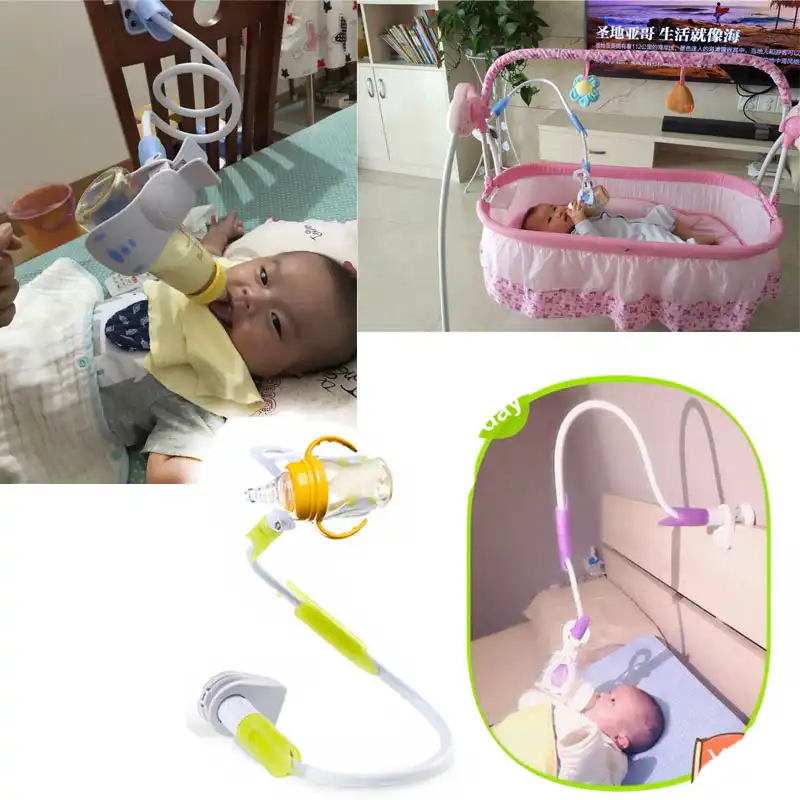 Free Hands 360 Degree Rotating Baby Feeding Milk Bottle Holder