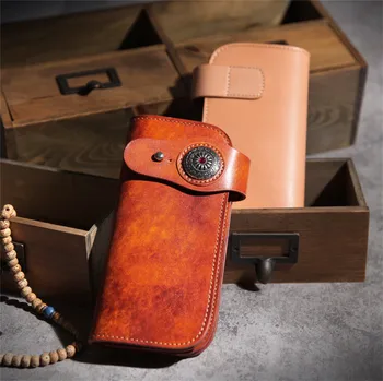 ALAVCHNV new retro handmade first layer cowhide wallet long section tanned leather wallet BR5091 
ALAVCHNV new retro handmade first layer cowhide wallet long section tanned leather wallet BR5091