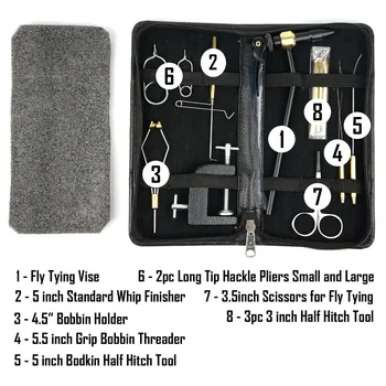 Aventik Fly Fishing Tying Tools Kit In Skin Imitated Bag Including Vise Bobbin Holder Whip Finisher Half Hitch Tool Fly
Aventik Fly Fishing Tying Tools Kit In Skin Imitated Bag Including Vise Bobbin Holder Whip Finisher Half Hitch Tool Fly