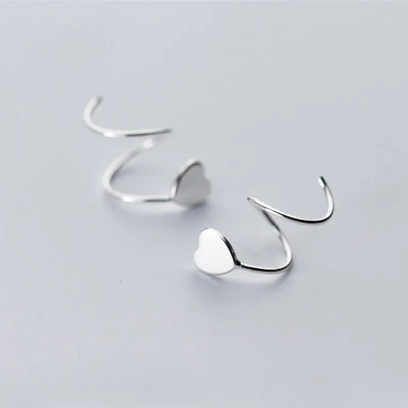 100% 925 Sterling Silver Jewelry Earrings Women's Ear Bones Ear Buckle Heart Double Ring Small Stud Earring Gift Girl Wholesale
100% 925 Sterling Silver Jewelry Earrings Women's Ear Bones Ear Buckle Heart Double Ring Small Stud Earring Gift Girl Wholesale