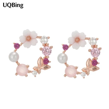 Fashion Luxury Elegant Pearl Crystal Shell Flower 925 Sterling Silver Stud Earrings Beautiful Jewelry
Fashion Luxury Elegant Pearl Crystal Shell Flower 925 Sterling Silver Stud Earrings Beautiful Jewelry