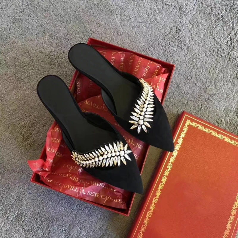 kemioo 2019 high quality flat shoes woman rhinestone mules summer pointed toe mule slides slip on mule slippers casual shoes
kemioo 2019 high quality flat shoes woman rhinestone mules summer pointed toe mule slides slip on mule slippers casual shoes