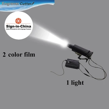 55W LED Rotating and Static Adjustable Gobo Advertising Logo Projector Light (1 Light + 1 Two Colors Film) 
55W LED Rotating and Static Adjustable Gobo Advertising Logo Projector Light (1 Light + 1 Two Colors Film)