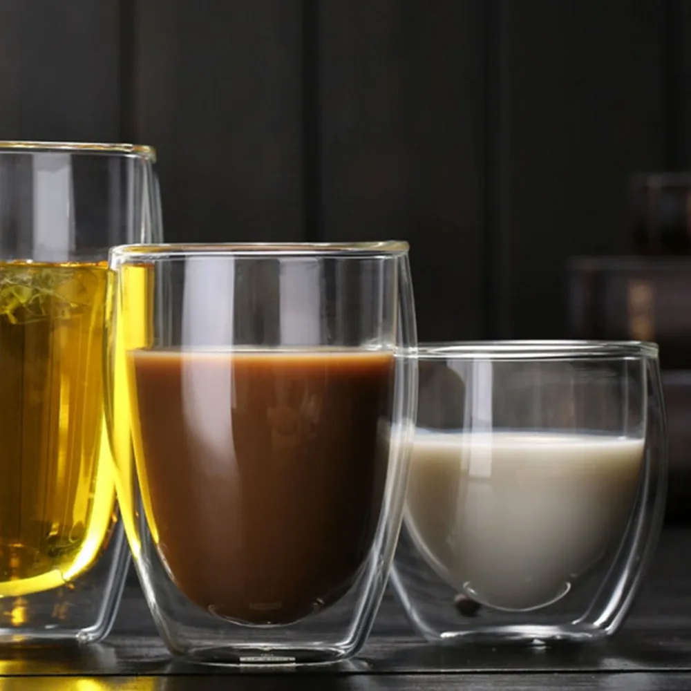 350ML Heat-resistant Double Wall Glass Tea Cup Coffee Cup Mugs Transparent Insulation Beer Glasses Cups Beer Mug Cup Drinkware
350ML Heat-resistant Double Wall Glass Tea Cup Coffee Cup Mugs Transparent Insulation Beer Glasses Cups Beer Mug Cup Drinkware