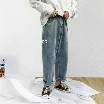 2019 Spring Men's Baggy Homme Classic Style Jeans Fashion Trend Loose Trousers Male Blue Color Casual Straight Pants Size M-2XL
2019 Spring Men's Baggy Homme Classic Style Jeans Fashion Trend Loose Trousers Male Blue Color Casual Straight Pants Size M-2XL