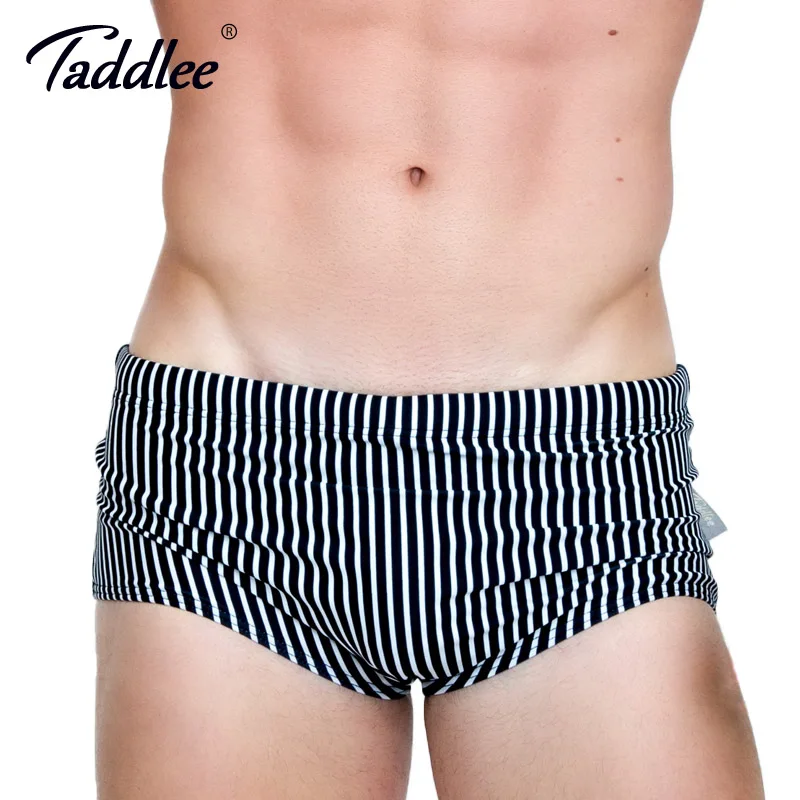 

Taddlee Brand Men's Swimwear Sexy Low Waist Swim Boxer Brief Surf Board Shorts Trunks Gay Men Swimsuits Traditional 3D Printed