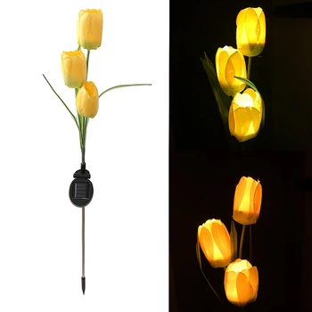 Christmas Lights Outdoor Solar Garden Light Solar Powered 3 Tulip Flower Landscape Lawn Lamp Thanksgiving Valentine's Day Gifts
Christmas Lights Outdoor Solar Garden Light Solar Powered 3 Tulip Flower Landscape Lawn Lamp Thanksgiving Valentine's Day Gifts