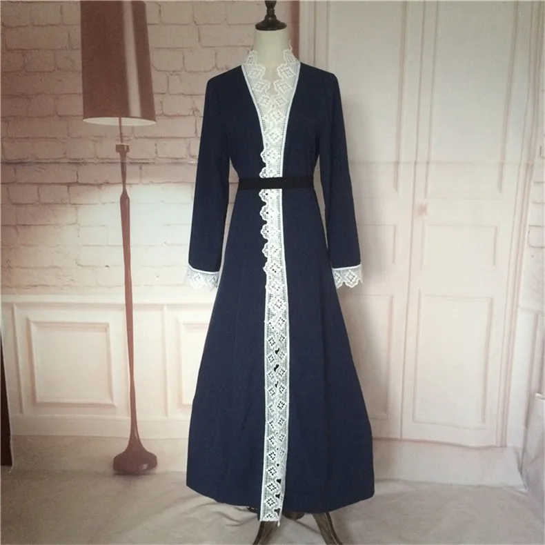 muslim women dress Blue Lace robe musulmane Dubai Turkish S-XXL Ladies Clothing Women Arab Ladies Caftan Kaftan Malaysia Abayas
muslim women dress Blue Lace robe musulmane Dubai Turkish S-XXL Ladies Clothing Women Arab Ladies Caftan Kaftan Malaysia Abayas