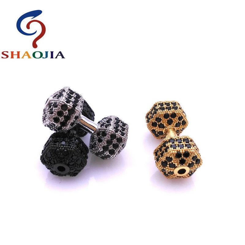SHAOJIA Zircon Connector Micro Zircon Barbell Dumbbell Bead Accessories For Making Manual DIY Bracelets Jewelry Zircon Beads
SHAOJIA Zircon Connector Micro Zircon Barbell Dumbbell Bead Accessories For Making Manual DIY Bracelets Jewelry Zircon Beads