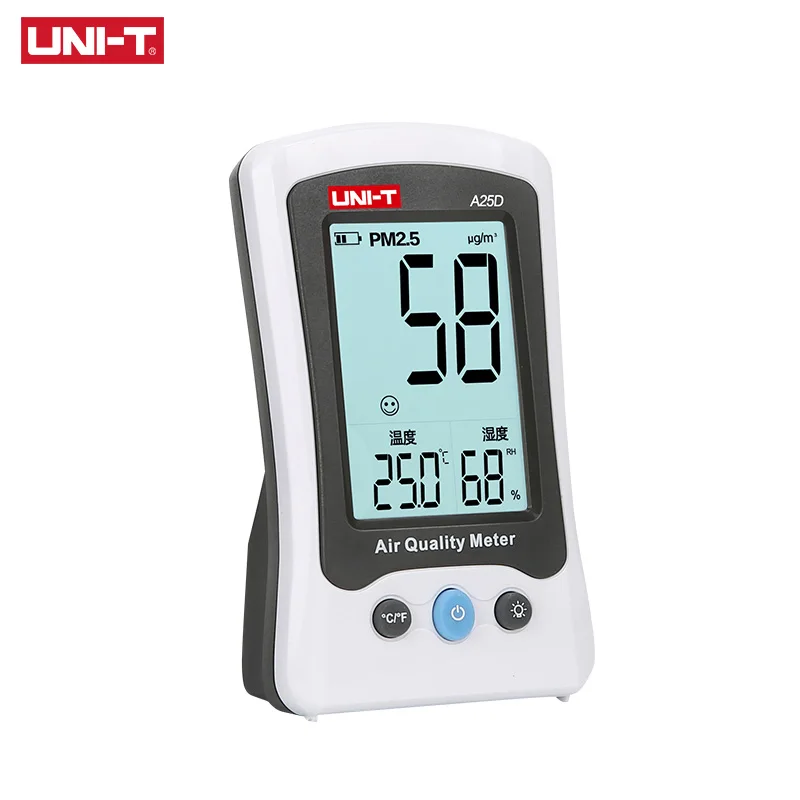 

UNI-T A25D PM2.5 Testers Air Quality Monitor Measurement Meters Formaldehyde Detector Auto Range Gas Temperature Humidity Monito