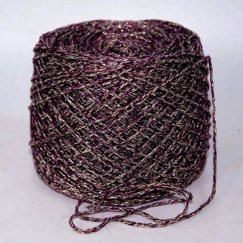 Fashion New 250g Gold silver silk Cotton Metallic Yarn for knitting colorful knit clothes bags crochet thread Z3942
Fashion New 250g Gold silver silk Cotton Metallic Yarn for knitting colorful knit clothes bags crochet thread Z3942