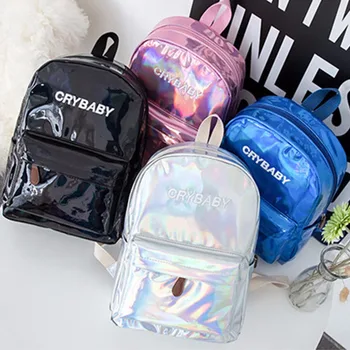 THINKTENDO Fashion Unisex Hologram Holographic Big Capacity Laser Backpack School Bookbag Large Capacity Women Men
THINKTENDO Fashion Unisex Hologram Holographic Big Capacity Laser Backpack School Bookbag Large Capacity Women Men
