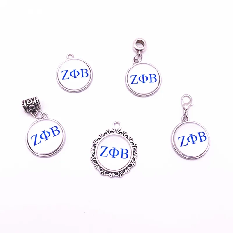 5 Style ZETA PHI BETA Sorority Charms Pendant Fit DIY Bracelet & Necklace & Keychain Making Jewelry 20pcs/lot
5 Style ZETA PHI BETA Sorority Charms Pendant Fit DIY Bracelet & Necklace & Keychain Making Jewelry 20pcs/lot