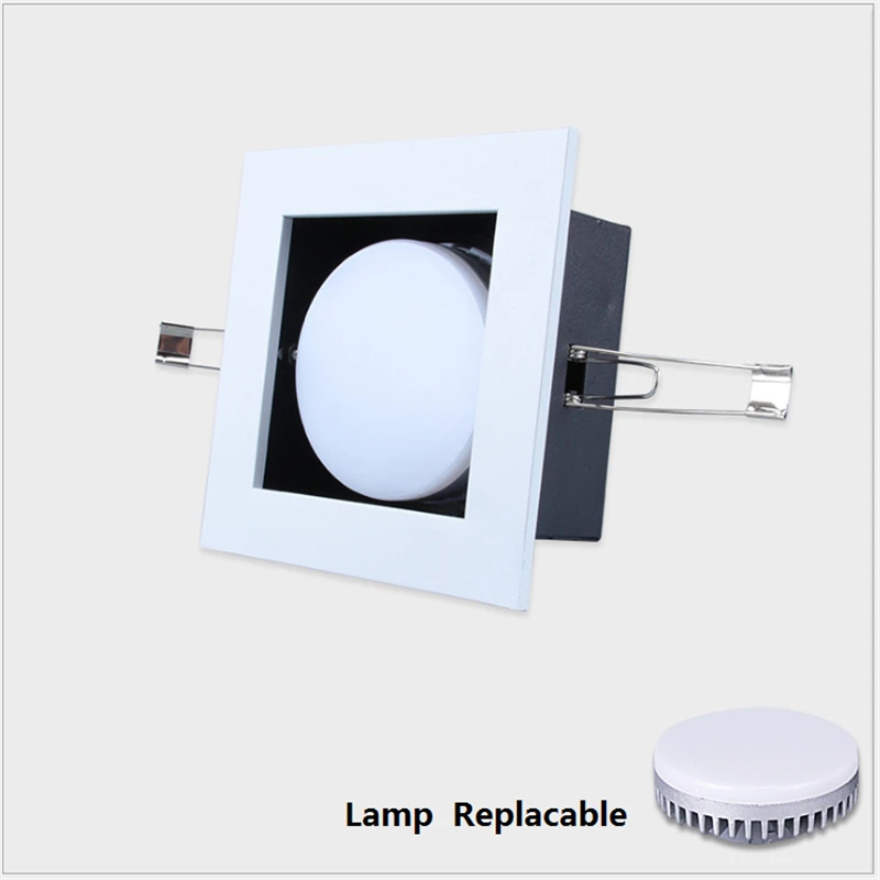 200-240Vac embedded single double head led grille light ,loft office workshop meeting room GX53 replaceable ceiling down lamp
200-240Vac embedded single double head led grille light ,loft office workshop meeting room GX53 replaceable ceiling down lamp