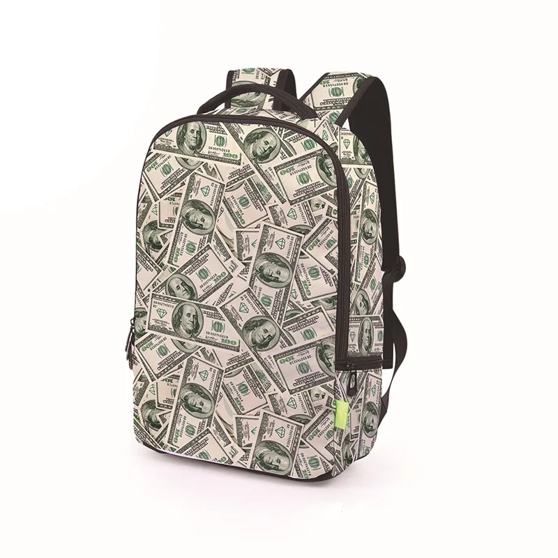 Creative 3D Dollar Printed Backpack Casual Shoulder Schoolbag Shoulder for Teenager School Bag Student Backpack Book Bag Mochila
Creative 3D Dollar Printed Backpack Casual Shoulder Schoolbag Shoulder for Teenager School Bag Student Backpack Book Bag Mochila