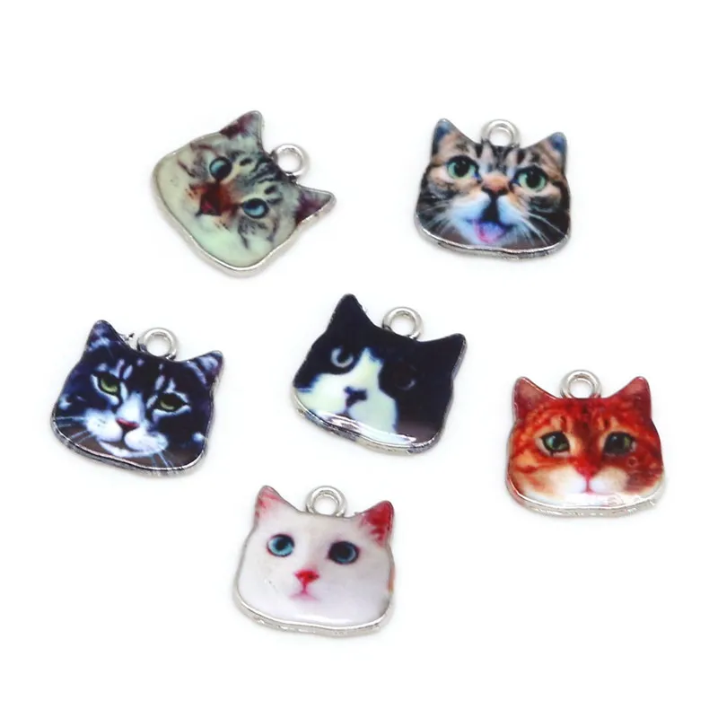 New 2-6pcs 17x17mm Animals Cat Fashion Women Zinc Alloy Enamel Bracelet Necklace Charms Pendant For Jewelry Making DIY Findings
New 2-6pcs 17x17mm Animals Cat Fashion Women Zinc Alloy Enamel Bracelet Necklace Charms Pendant For Jewelry Making DIY Findings