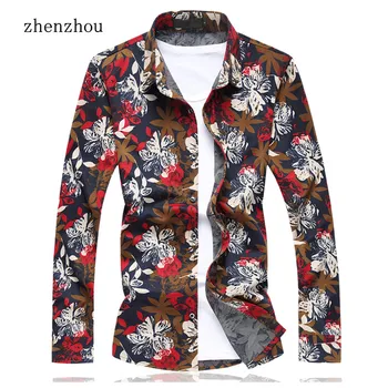 ZhenZhou 2019 Floral Shirts For Men M-6XL 7XL Plus Size Mens Dress Shirts Red Purple Mens Shirts Camisas Hombre Manga Larga
ZhenZhou 2019 Floral Shirts For Men M-6XL 7XL Plus Size Mens Dress Shirts Red Purple Mens Shirts Camisas Hombre Manga Larga