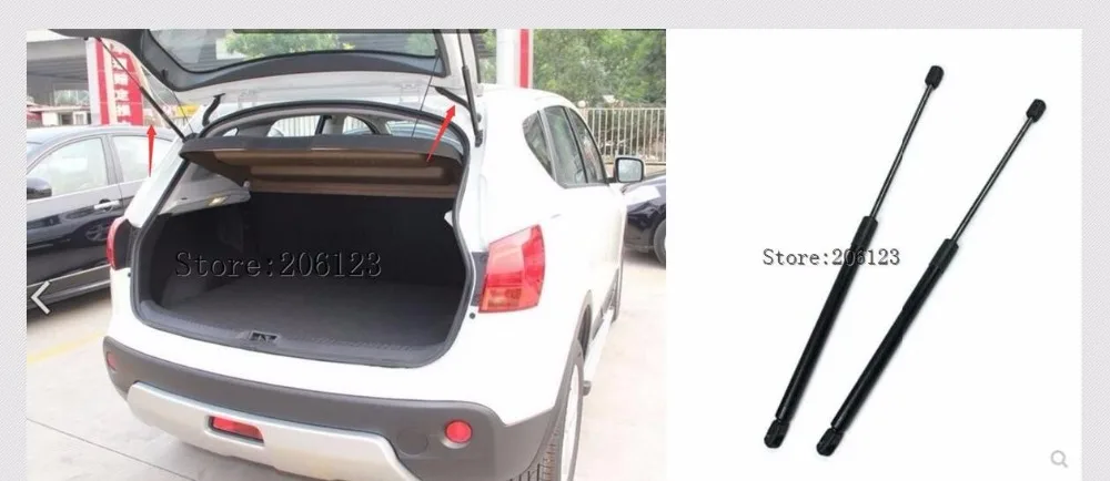 2008 -2013 for Nissan Qashqai Auto Tailgate Boot Ascensor de apoyo Gas Struts Spring Trunk support rod protective cover
2008 -2013 for Nissan Qashqai Auto Tailgate Boot Ascensor de apoyo Gas Struts Spring Trunk support rod protective cover