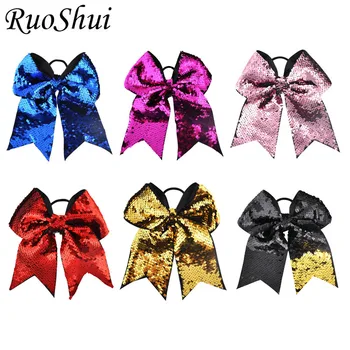 6Pcs 8 Inch Women Girls Glitter Sequins Scales Big Cheerleading Bow Elastic Hair Bands Ponytail Holder Hair Accessories 
6Pcs 8 Inch Women Girls Glitter Sequins Scales Big Cheerleading Bow Elastic Hair Bands Ponytail Holder Hair Accessories