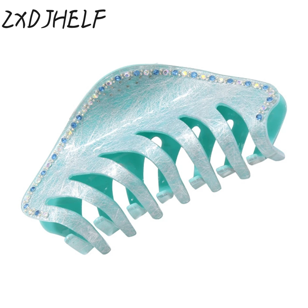 ZXDJHELF Women Large Size Acrylic Hairpins Candy Color Headwear Shiny Crystal Crab Hair Claws For Girl Hair Accessories F163
ZXDJHELF Women Large Size Acrylic Hairpins Candy Color Headwear Shiny Crystal Crab Hair Claws For Girl Hair Accessories F163