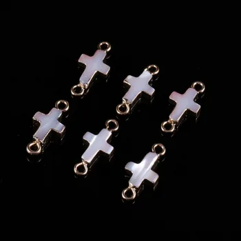 Natural Cross-shaped Shell Pearl Double Hole Connector Diy Beads Accessories For Jewelry Making9*17mm
Natural Cross-shaped Shell Pearl Double Hole Connector Diy Beads Accessories For Jewelry Making9*17mm