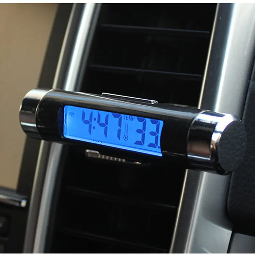 2 In 1 Car Vehicle LCD Digital Display Automotive Thermometer Clock Portable Car Air Vent Outlet Clip-on LED Backlight
2 In 1 Car Vehicle LCD Digital Display Automotive Thermometer Clock Portable Car Air Vent Outlet Clip-on LED Backlight