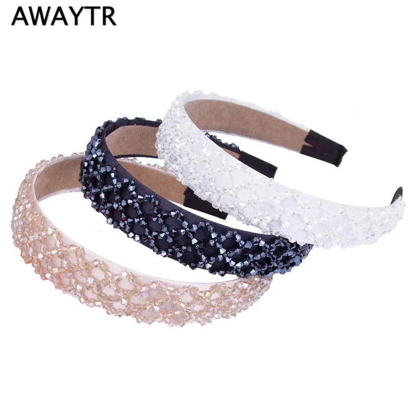 Fashion Handmade Crystal Wide Hairband Hair Band for Women 2019 New OL Lady Black Beaded Ribbon Headband Hair Accessories
Fashion Handmade Crystal Wide Hairband Hair Band for Women 2019 New OL Lady Black Beaded Ribbon Headband Hair Accessories