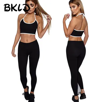 BKLD 2018 Women tracksuit Sportswear Long Pants Set Sleeveless Crop Top+Leggings Trousers Fitness Two Piece Clothing Sets Women
BKLD 2018 Women tracksuit Sportswear Long Pants Set Sleeveless Crop Top+Leggings Trousers Fitness Two Piece Clothing Sets Women