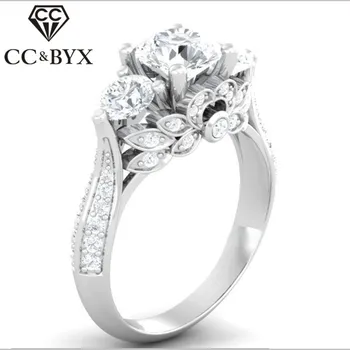 CC Hyperbole Silver Rings For Women Palace Vintage Flowers Bridal Wedding Luxury Jewelry Engagement Ringen Anillos Mujer CC745
CC Hyperbole Silver Rings For Women Palace Vintage Flowers Bridal Wedding Luxury Jewelry Engagement Ringen Anillos Mujer CC745