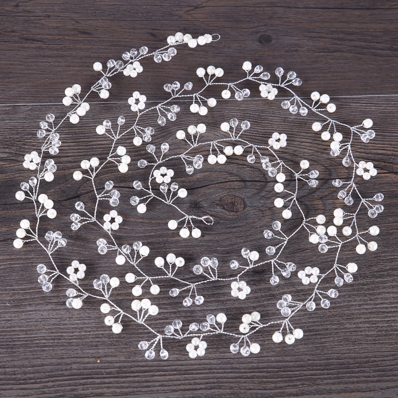 Fashion 115 cm Long Hair Vine Bridal Headband Pearls Wedding Hair Jewelry Accessories Headwear Women Handmade Headbands
Fashion 115 cm Long Hair Vine Bridal Headband Pearls Wedding Hair Jewelry Accessories Headwear Women Handmade Headbands