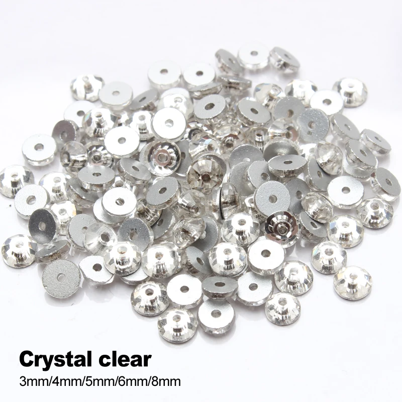 Sew on Rhinestone Crystal clear Mid hole Glass stones 3mm-8mm DIY Sewing Rhinestones for Garment free shipping
Sew on Rhinestone Crystal clear Mid hole Glass stones 3mm-8mm DIY Sewing Rhinestones for Garment free shipping