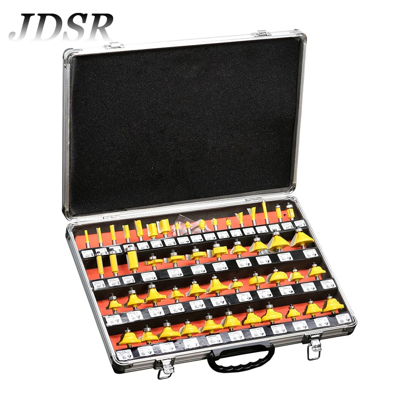 JDSR 35Pieces Milling Cutter Set Trimming Machine Woodworking Milling Cutter Factory Direct Cutter Head Set Hot Milling Cutter