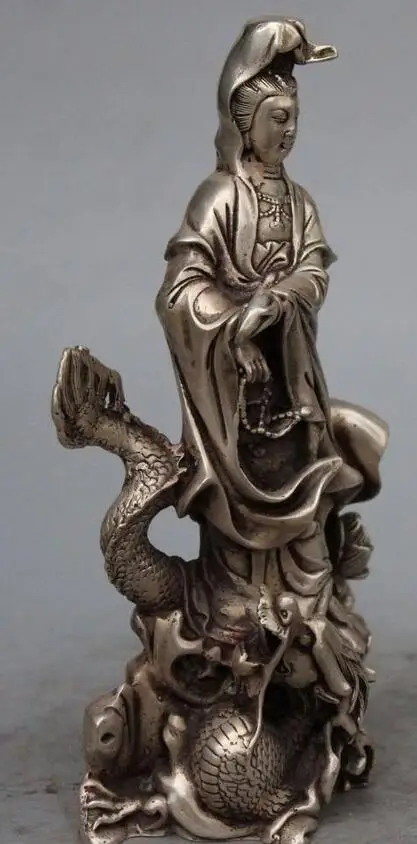 fafa8800155<<9" Chinese Silver Kwan-yin Guanyin Ride Dragon Lotus Lianhua Buddha Statue
fafa8800155<<9" Chinese Silver Kwan-yin Guanyin Ride Dragon Lotus Lianhua Buddha Statue