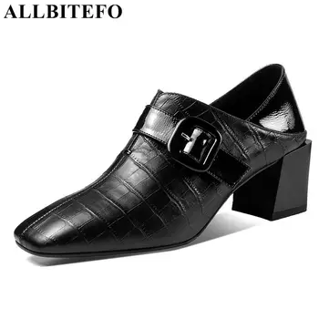 ALLBITEFO natural genuine leather high heel shoes women heels buckle square toe thivk heels high quality ladies shoes girls
ALLBITEFO natural genuine leather high heel shoes women heels buckle square toe thivk heels high quality ladies shoes girls