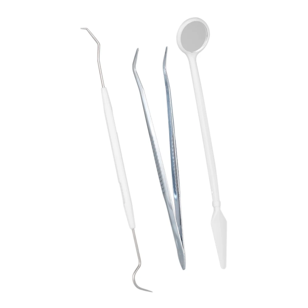3pcs Dental Tools Kit Stainless Steel Double Head Teeth Scraper Dental Probe Tweezers Set Dentist Teeth Clean Oral Care Tools
3pcs Dental Tools Kit Stainless Steel Double Head Teeth Scraper Dental Probe Tweezers Set Dentist Teeth Clean Oral Care Tools