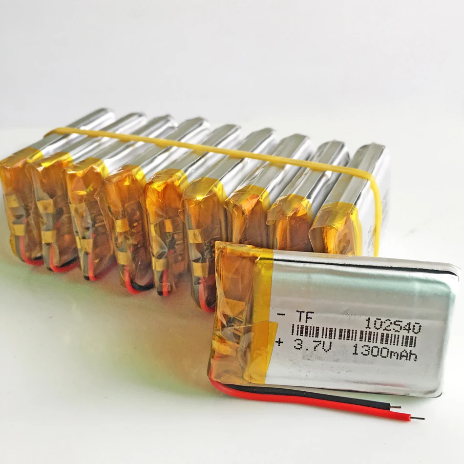 10pcs 3.7V 1300mAh Rechargeable Li-Polymer Li-ion Battery 102540 For mp3 mp4 mp5 DVR GPS PDA Tools LED Ligts Lamps 982438 102541
10pcs 3.7V 1300mAh Rechargeable Li-Polymer Li-ion Battery 102540 For mp3 mp4 mp5 DVR GPS PDA Tools LED Ligts Lamps 982438 102541