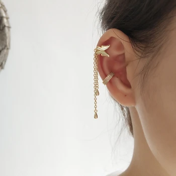 LouLeur 925 sterling silver butterfly tassel Clip earrings gold fashion wild fairy asymmetry earrings for women festival jewelry
LouLeur 925 sterling silver butterfly tassel Clip earrings gold fashion wild fairy asymmetry earrings for women festival jewelry