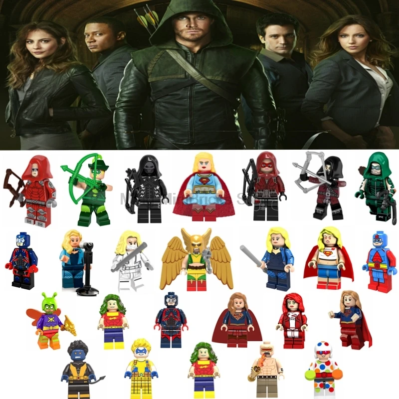 Single Sale Super Heroes Arrow Atom Supergirl White Black Canary Prometheus Bricks Building Blocks Legoing Children Gift Toys
Single Sale Super Heroes Arrow Atom Supergirl White Black Canary Prometheus Bricks Building Blocks Legoing Children Gift Toys