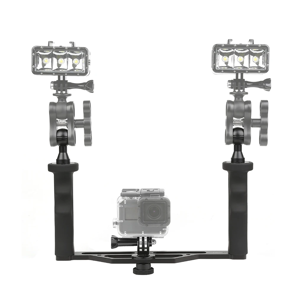 NEW Universal Aluminum Metal Handheld Stabilizer Hand Grip Underwater Mounting Tray For GoPro 6 5 4 Yi 4k H9 Camera Dome Port
NEW Universal Aluminum Metal Handheld Stabilizer Hand Grip Underwater Mounting Tray For GoPro 6 5 4 Yi 4k H9 Camera Dome Port